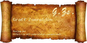 Graff Zseraldin névjegykártya